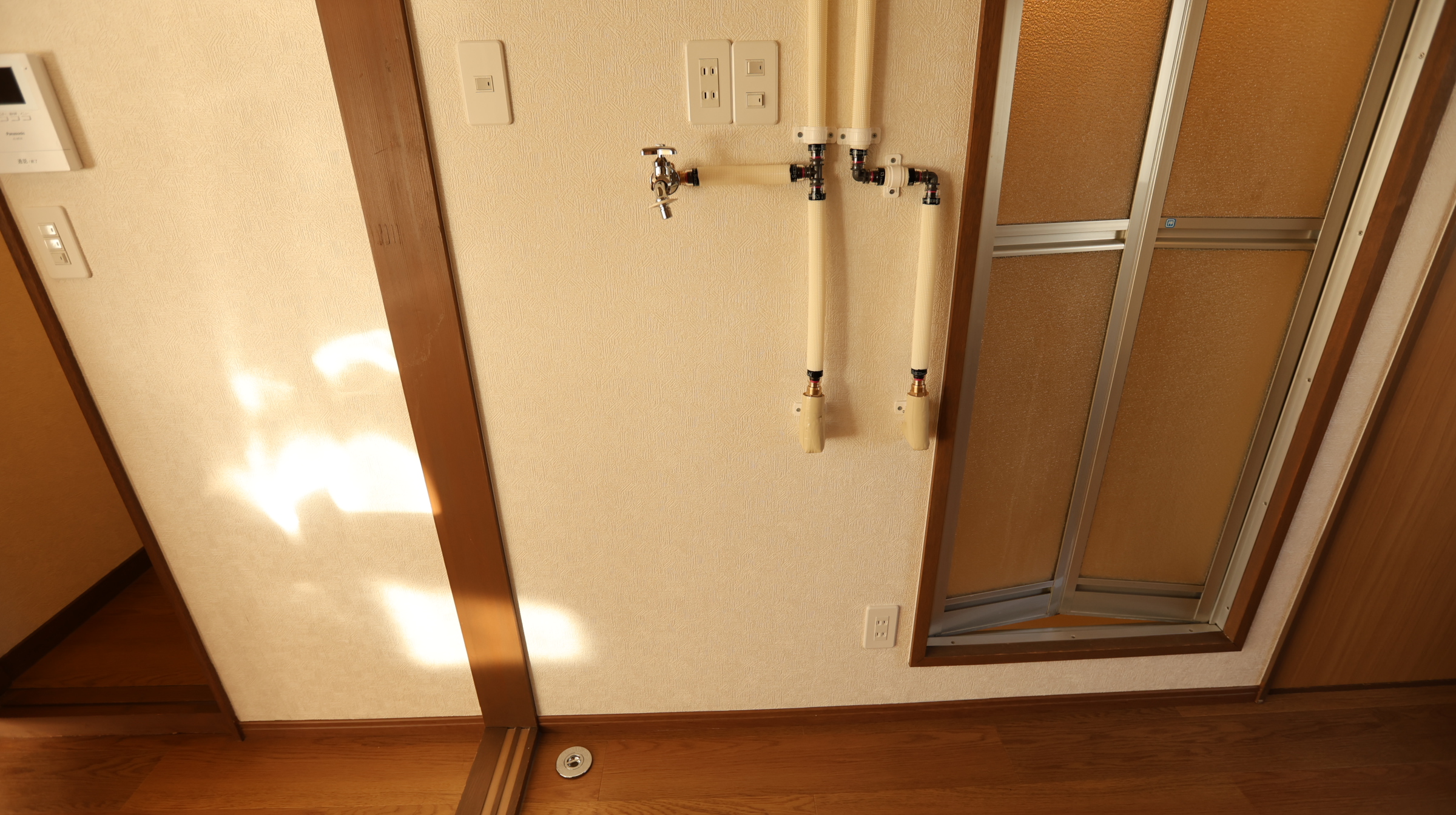 洗濯機置き場のある脱衣所